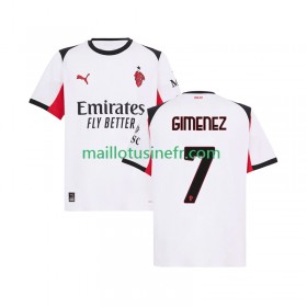 Maillot de Foot AC Milan Santiago Gimenez 7 Extérieur 2025-26